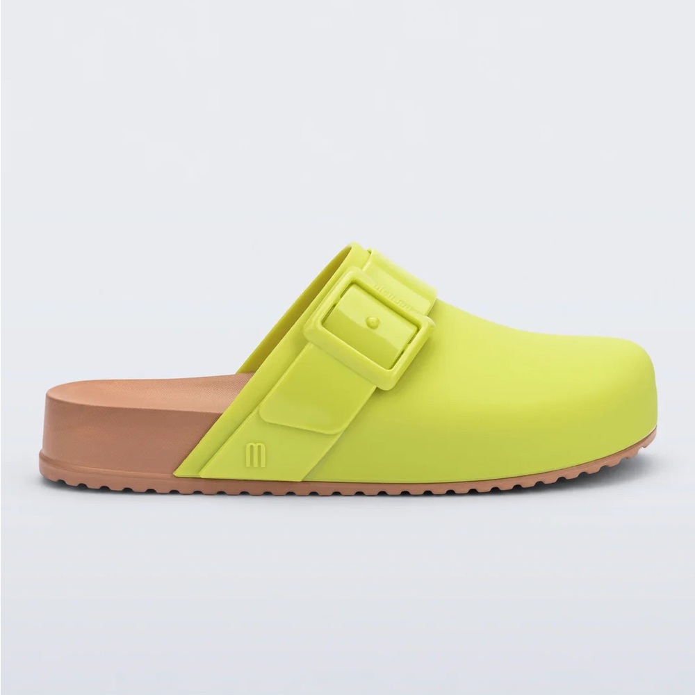 Mini Melissa Kids’ Green/Brown Water Resistant Cozy Clog—1 - Picture 6 of 12